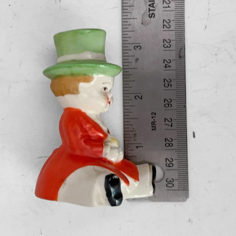 VTG MCM Ceramic Boy & Girl Salt/Pepper Shakers Japan Mid Century Cottage